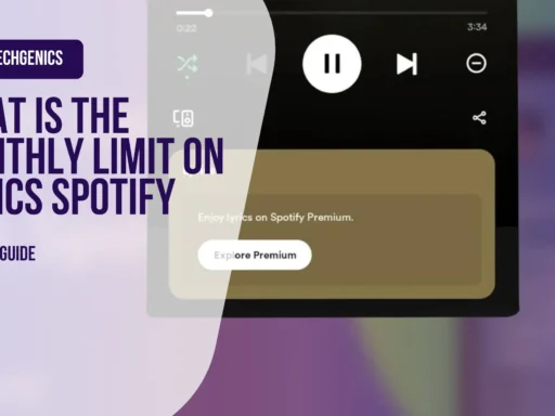 what is the monthly limit on lyrics spotify